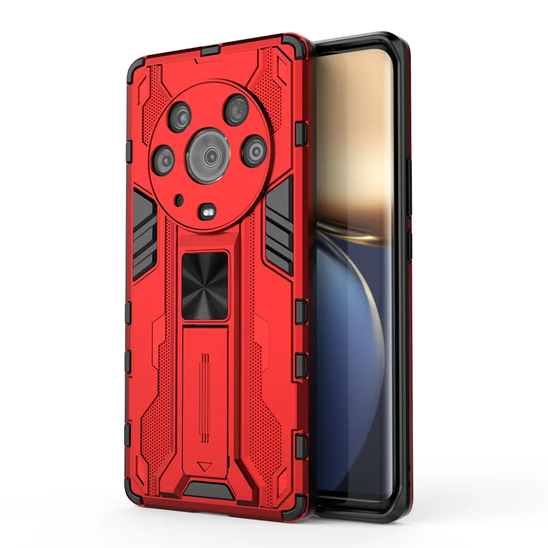 Shockproof Armor Case with Magnetic Holder - Durable Hard PC Phone Cover