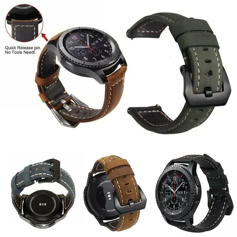 Quick Release Retro Leather Watch Straps - Genuine Quality Band