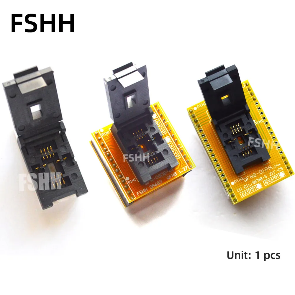 qfn-0808-01-adaptador-programador-25xxx-spi-flash-qfn8-wson8-dfn8-mlf8-para-dip8-test-socket-pitch-127mm-tamanho-6x8mm