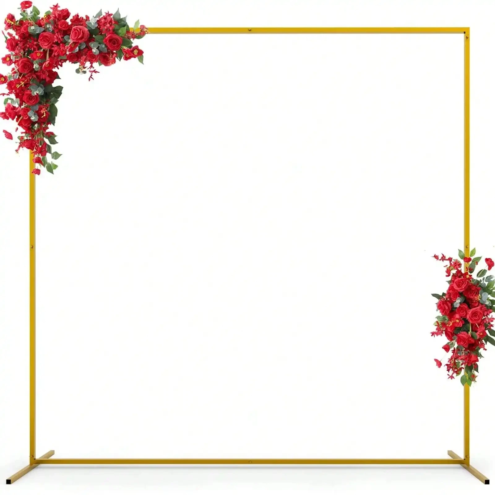 

Square Metal Wedding Arch Backdrop 6.6ft Flower Balloon Stand Frame Garden Scene props Decoration Simple style Easy Assembly