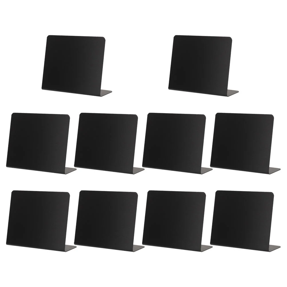 

10 Pcs Food Sign Black Cartoon Drawing Mini Blackboards Homedecor Price Desktop Billboards Pvc for Restaurant Display Wedding