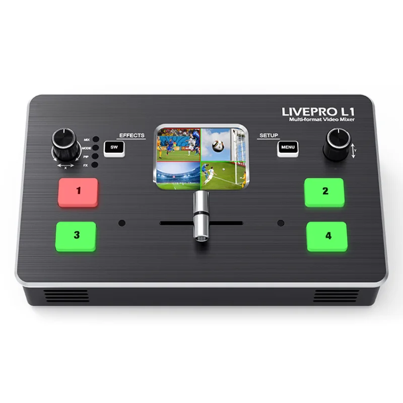 

mini live stream video switcher with four HDMI input one hdmi output