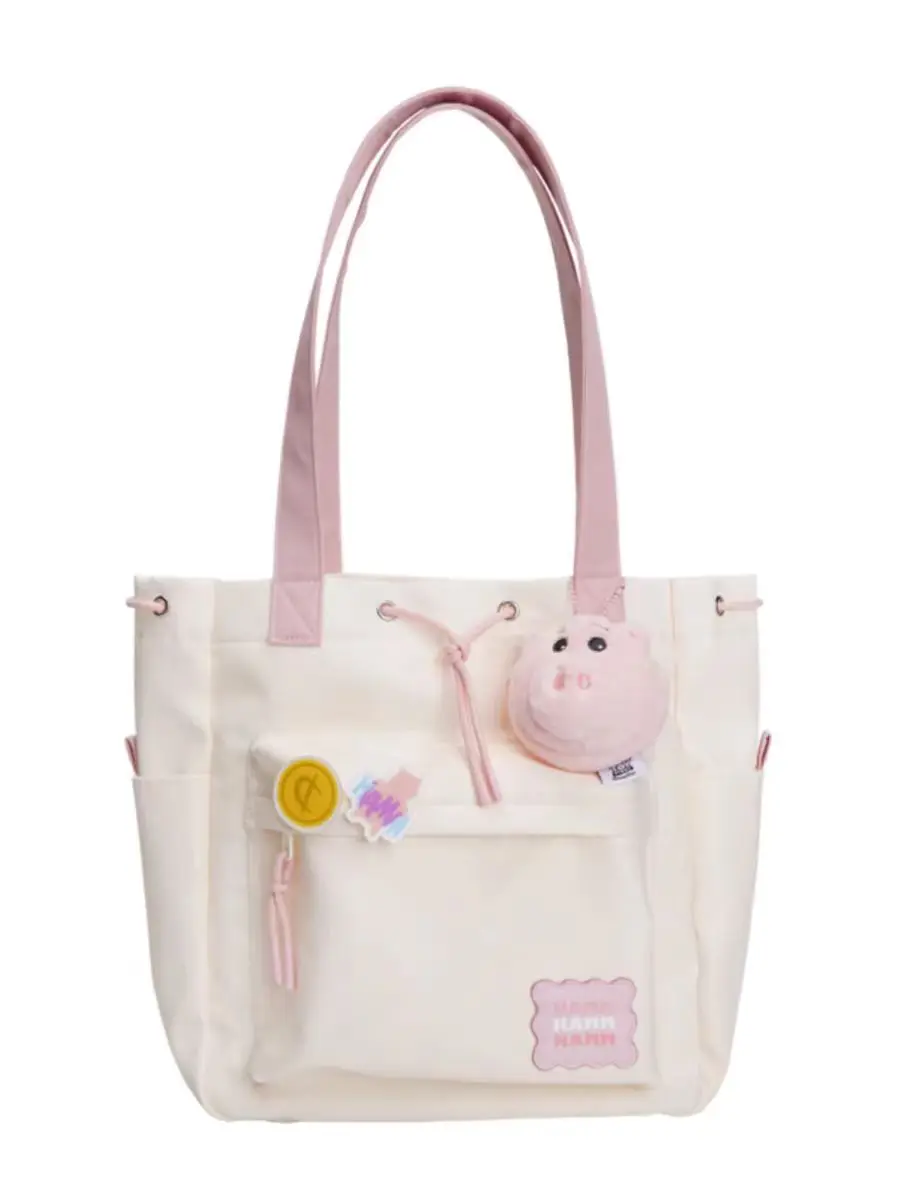 

Fresh and cute little doll single shoulder cloth bag composite cloth handbag