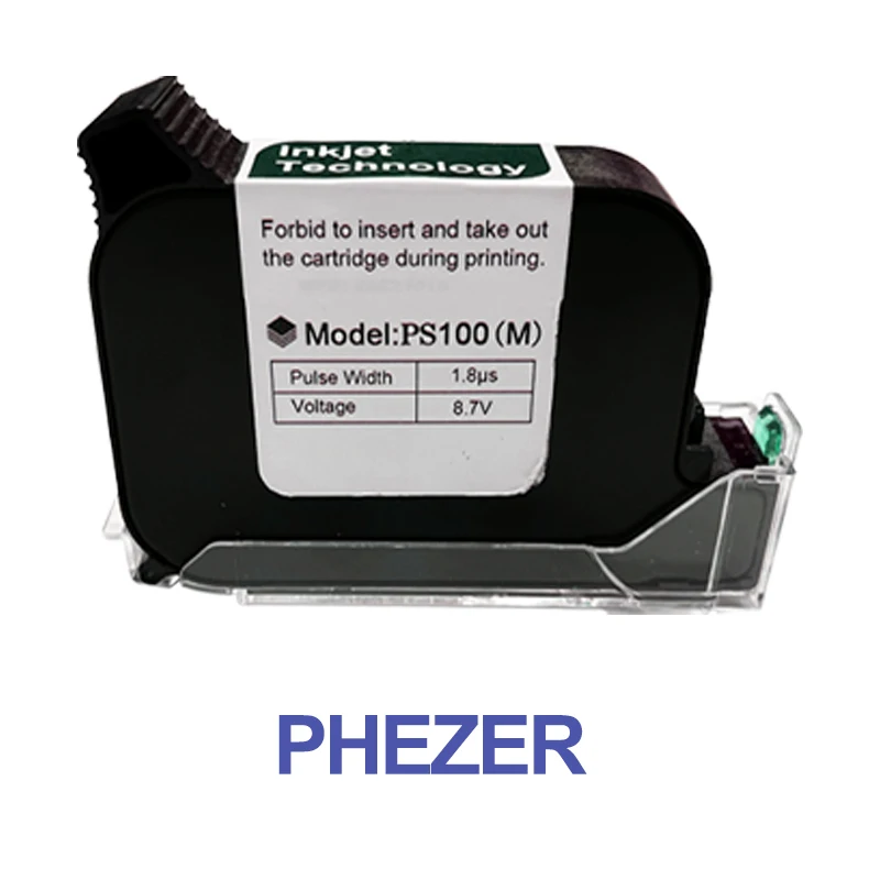 12.7mm Red/Blue/White/Yellow/Green/Black Color Ink Cartridge Handheld Inkjet Pri
