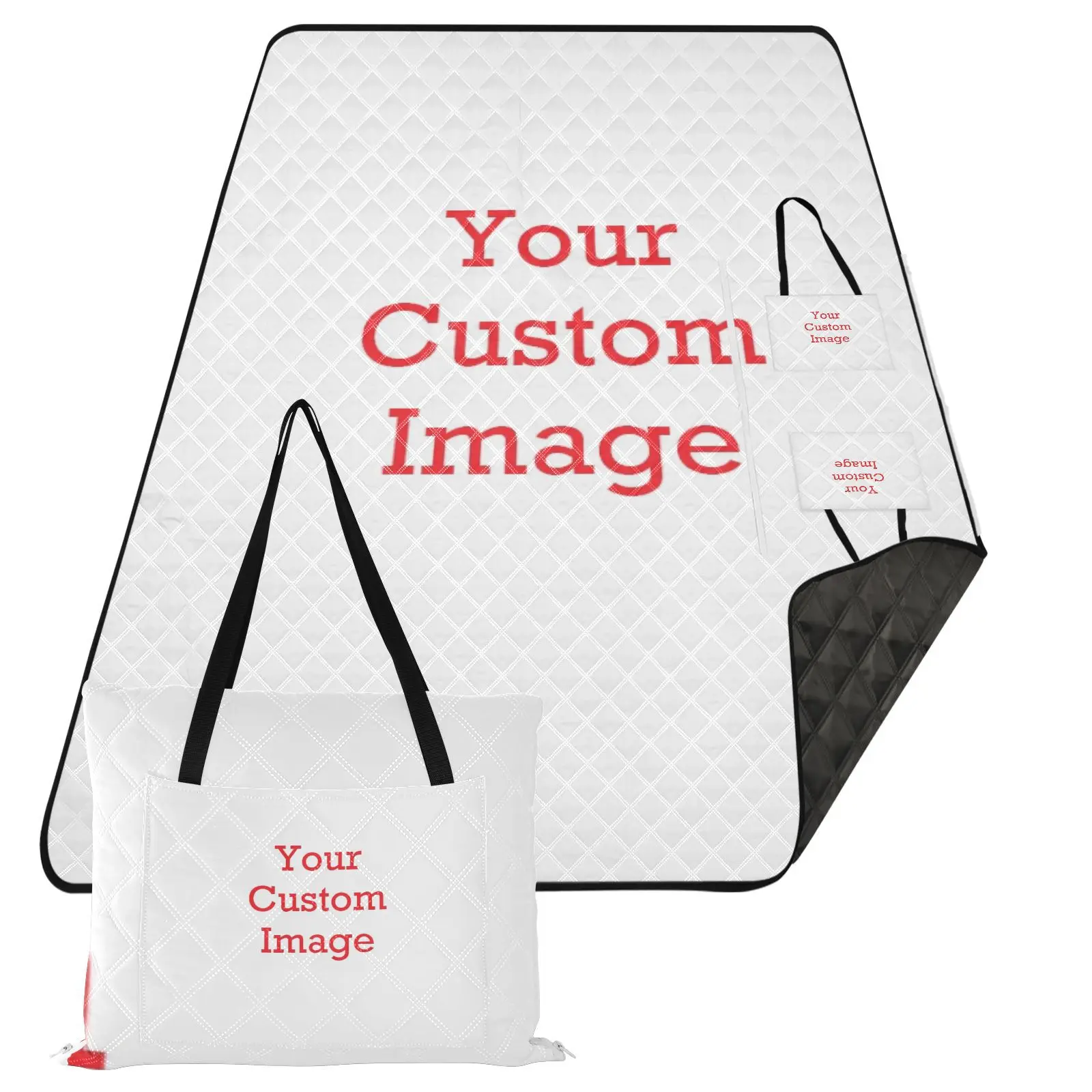 Foldable Portable Picnic Blanket Back of the Mat Waterproof Sandproof Foldable Portable Picnic Blanket Beach images