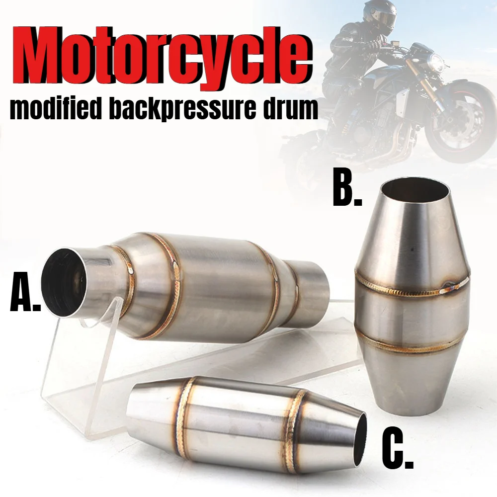 ท่อไอเสียรถจักรยานยนต์ Sclmotos -36มม./45มม./51มม. พร้อมตัวเร่งปฏิกิริยาและช่องขยาย ใช้ได้กับรถฮอนด้า คาวาซากิ RMZ, DRZ 1