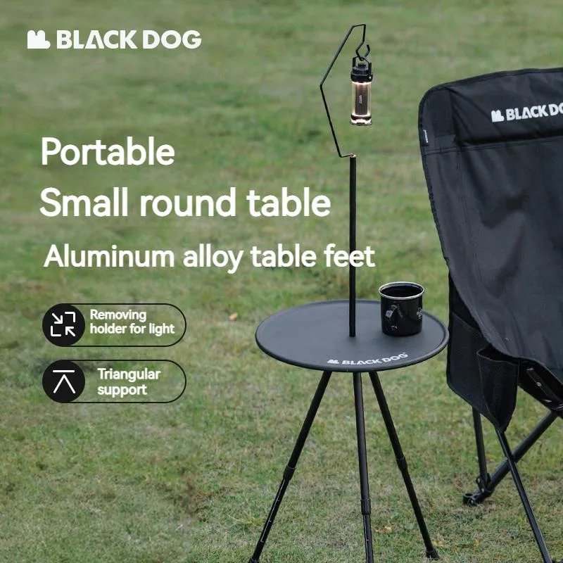 

Маленький круглый стол Naturehike BLACKDOG, алюминиевый чайный столик для отдыха с подставкой, регулируемый по высоте стол для кемпинга и пикника, портативный, 886 г