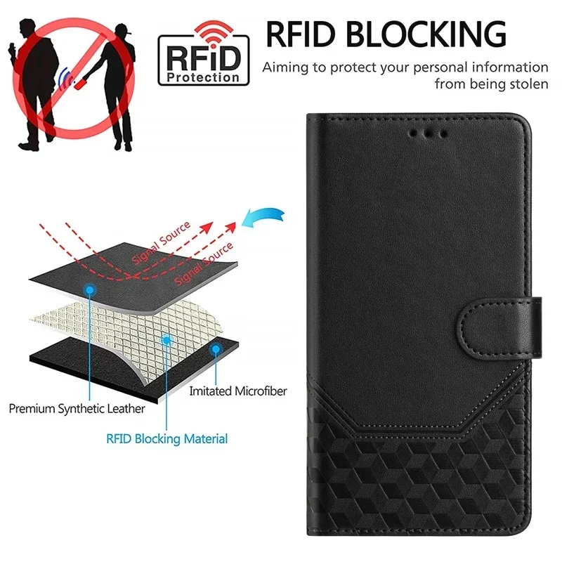 5G Leather Wallet Phone Case Cover