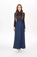 AS AW25 denim one pieces  wrap skirts adjustable waist woman clothing - Image 4