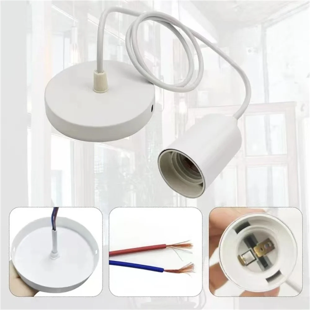 Lamp Holder Pendant Lights Pendant Lamp Vintage Pendant Lights Rope Pendant Lamp 3M Led Base Pendant Lights E26 E27 Lamp Holder Socket 110V 220V Lamp E27 Base for DIY Retro Hanging Accessories
