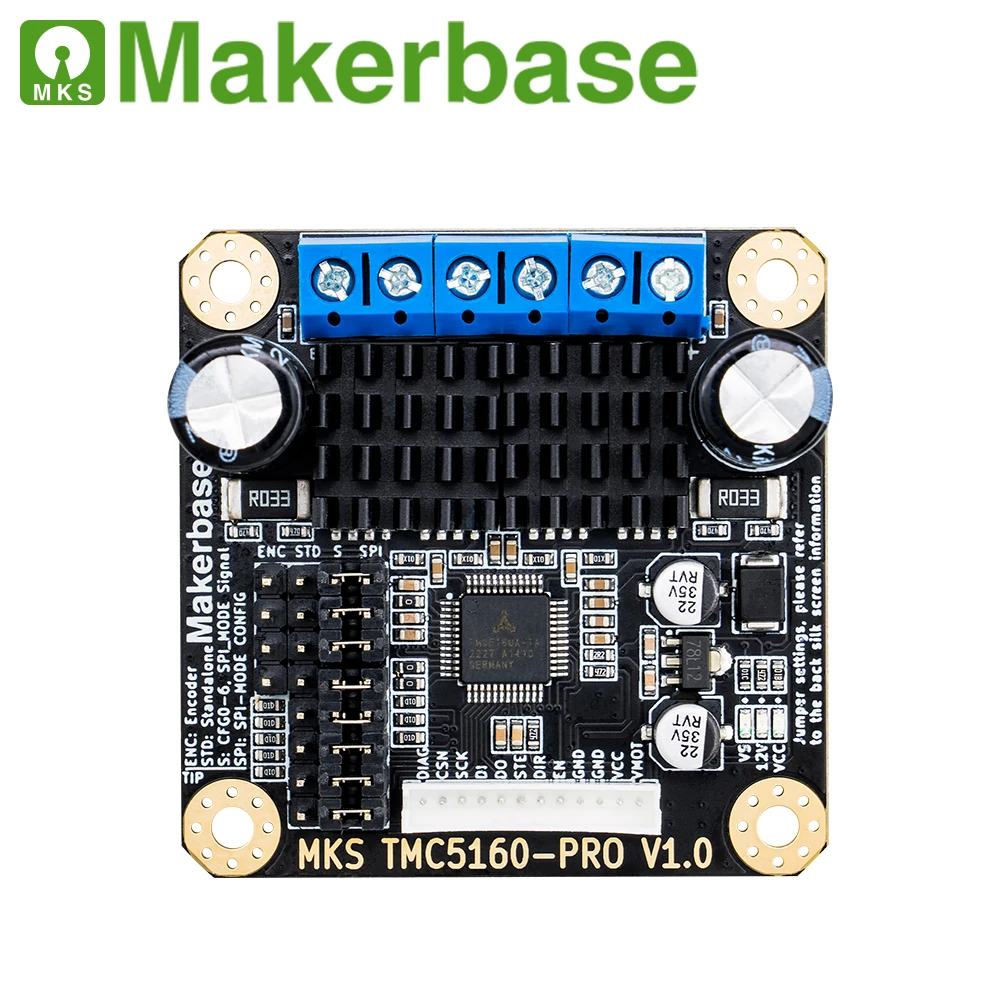 Makerbase-mks Stepper Motor Driver Tmc5160-pro Alta Corrente 6a High Valve 860v dc Spi Mode Marlin Klipper 3d Printer Parts - Imagem 4