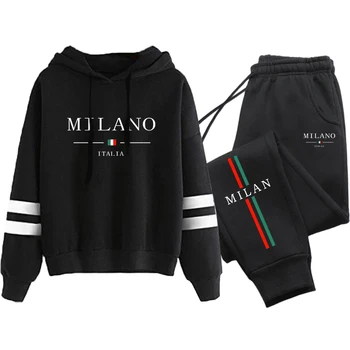 Home 12 2025 New Arrival Women's Fashion Tracksuit Hoodie and Sweatpants High Quality Ladies Daily Casual Sport Jogging Suit Gym Outfits