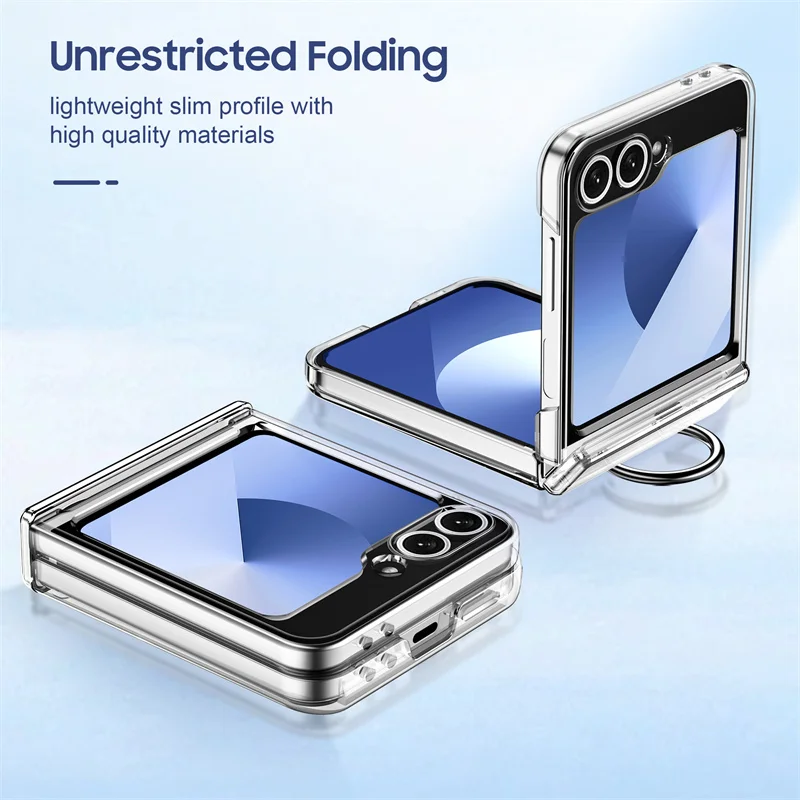 Premium Shockproof Credit Card Holder Phone Case with Ring Grip Hinge Protection - Durable Hard PC Cover