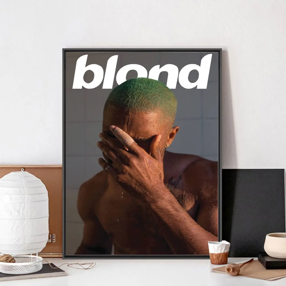 A-Frank_Ocean Poster Blond- Poster No Framed Poster Kraft Club Bar Paper Vintage Poster Wall Art Painting Bedroom Study Stickers