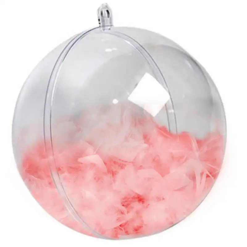 

Clear Ornaments Balls Durable Acrylic Clear DIY Bath Ball Mold Ball DIY Ornaments For Christmas Wedding Party Home Decor