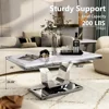 Modern Coffee Table, Rectangular Living Room Coffee Table, 48 Inch, Living Room, Lobby, Reception Room Coffee Table 2