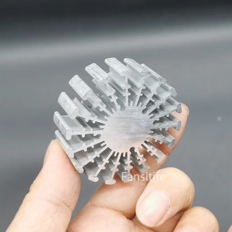 3W 4W COB High Power Led Heatsink Diameter 50mm Height Radiator aluminum heat sink