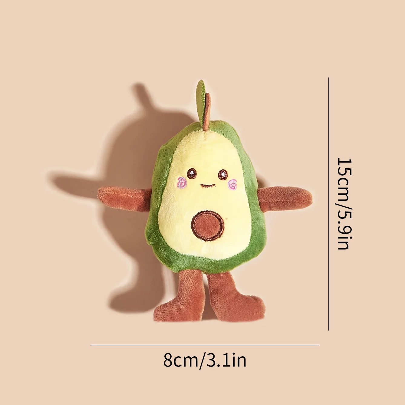 1 cartoon avocado shaped pet plush toy for dogs to interact and play in daily life 2