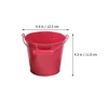 4 Pcs Galvanized Beach Bucket Child Children's Toys Kids Sand Iron Water Playthings 4