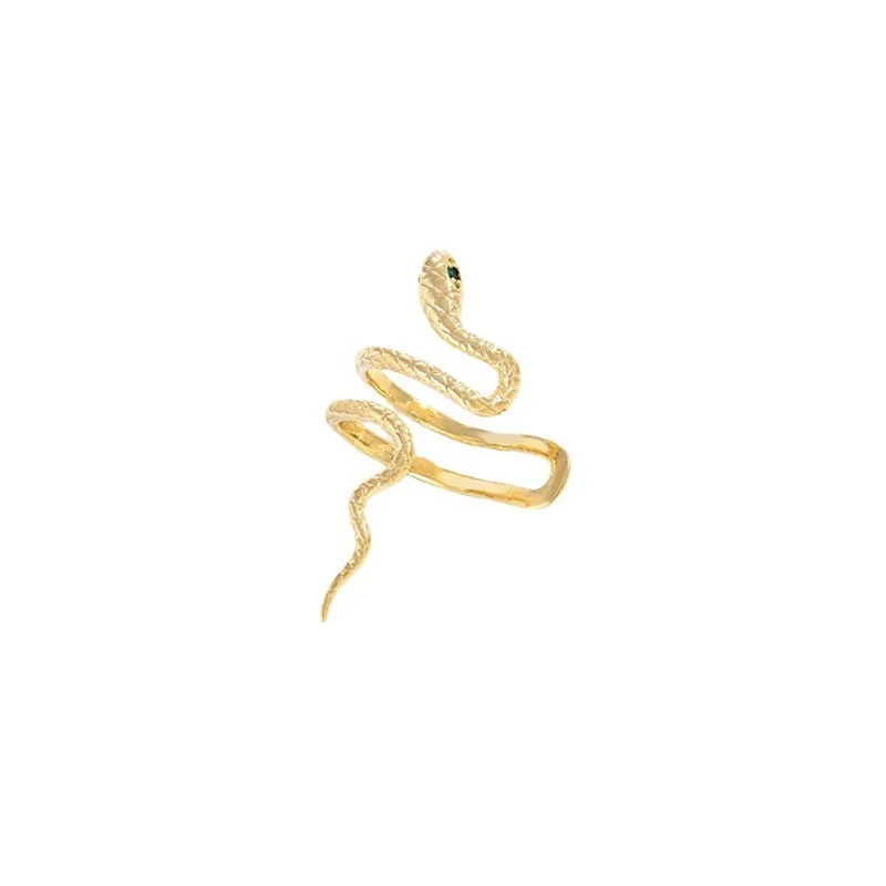 Snake-shaped Ear Clips Niche Cool Style European and American Personalized Retro Earrings