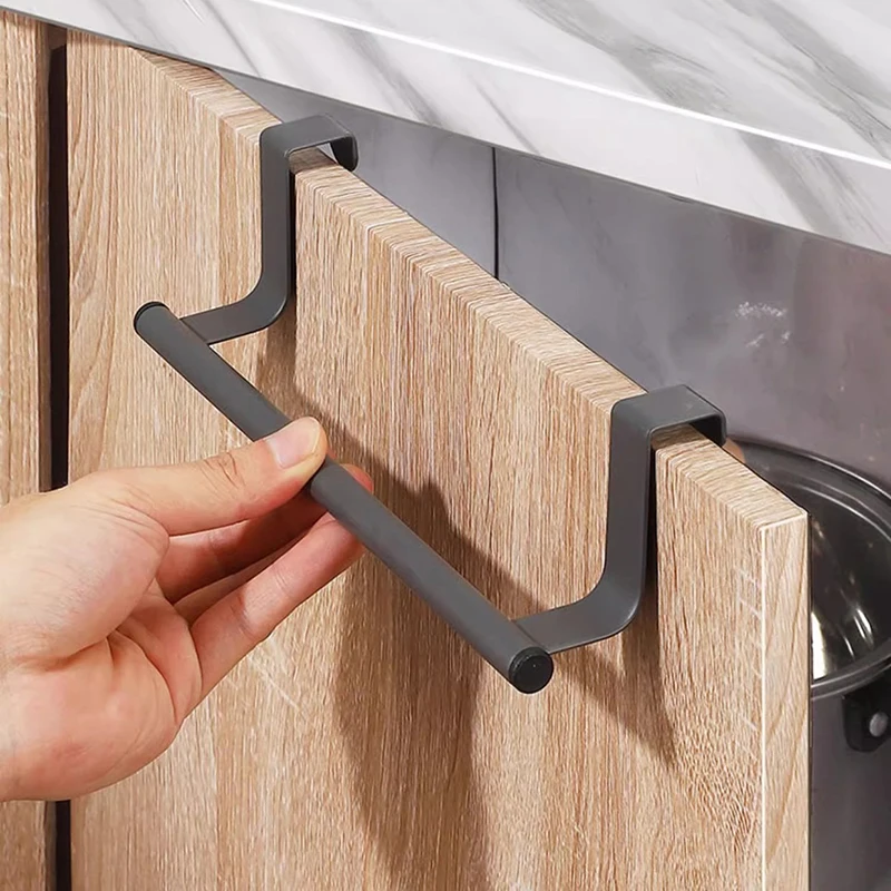 Stainless Steel Towel Rack Kitchen Towel Holder Sink Accessories Bathroom Towel Holder Under Sink Organizer SNJ004 2