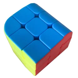 ZCUBE Black Trihedral Magic Puzzle Cube - Engaging Toy (Stickerless)