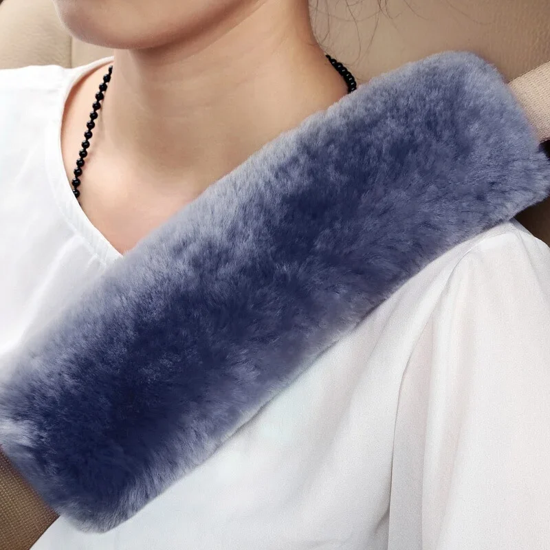 Luxurious Soft Car Seat Belt Cushion – Comfortable & Breathable Shoulder Pad for Daily Driving Safety