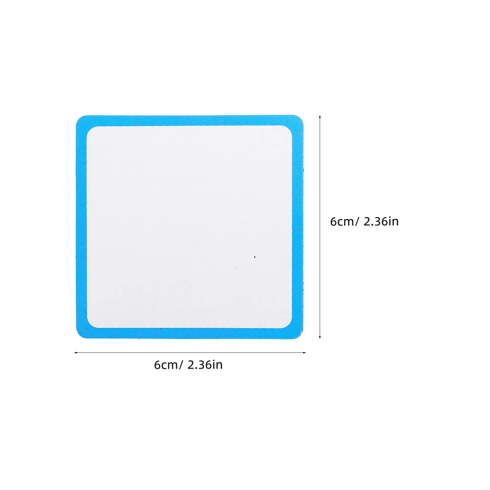 16개입 사각형 자석 드라이 이레이즈 종이 라벨 (교실, 사무실, 상점용) 철제 표면에 강력하게 부착되는 드라이 이레이즈 네임 라벨