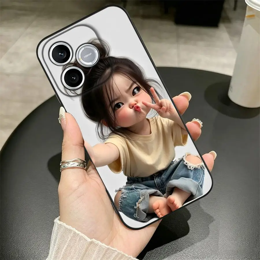 Cute Cartoon Girl Phone Cover Case