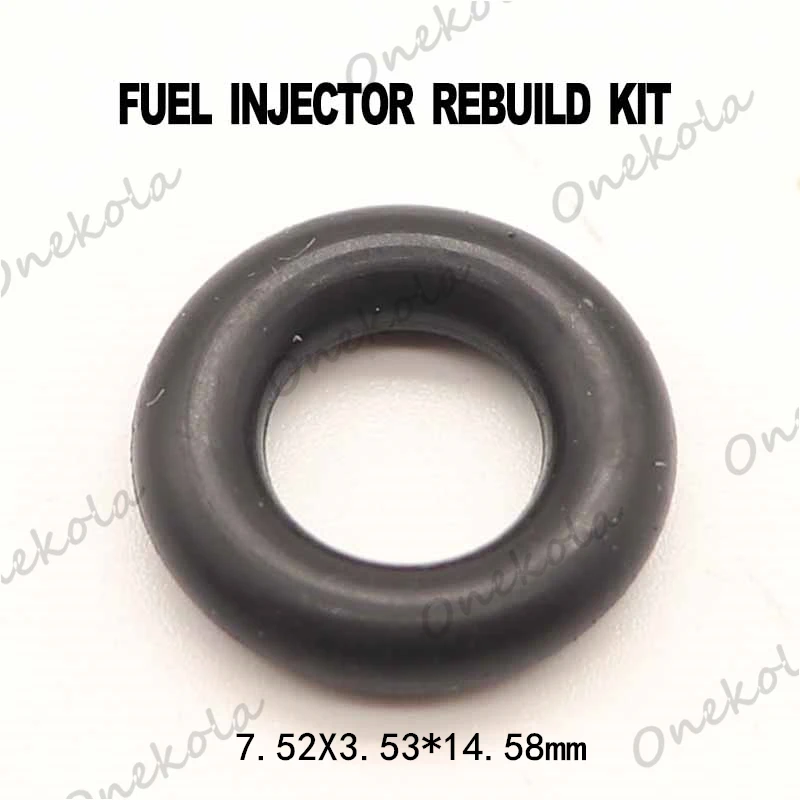 

100pieces sealing ring rubber orings 7.52*3.53*14.58mm for fuel injector repair kits For Audi BMW Ford Bosch fuel injector