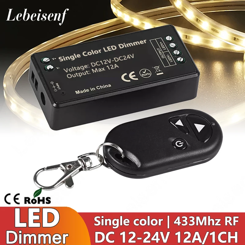 Mini telecomando RF per dimmer monocolore - 1 Zona - Bianco