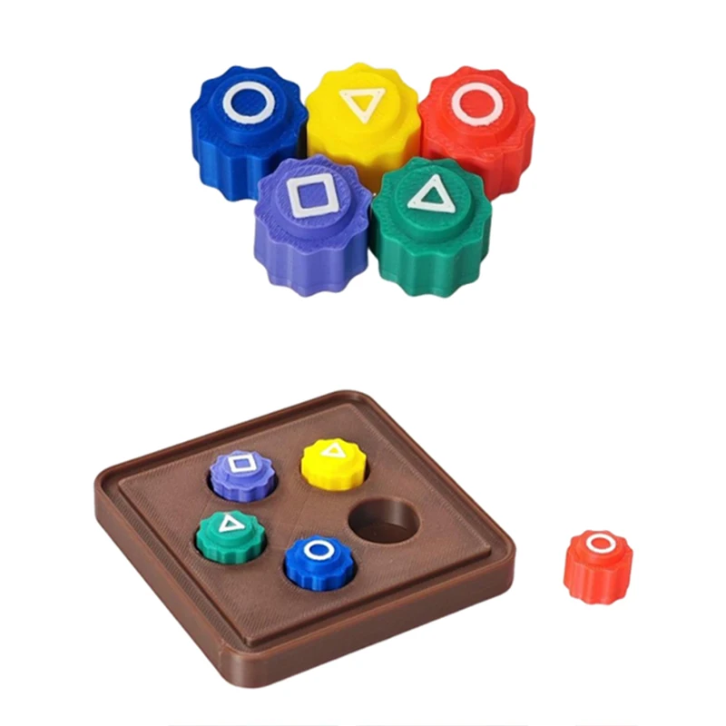 Gonggi Jack Stone Pebbles Set - Jeu Traditionnel Coréen En Plastique Coloré Pour Toute La Famille