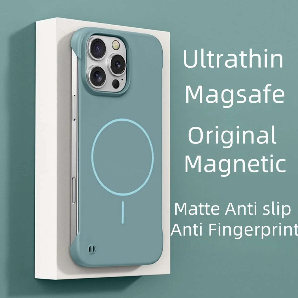Slim Frameless Magnetic Cooling Case with Wireless Charging Capability