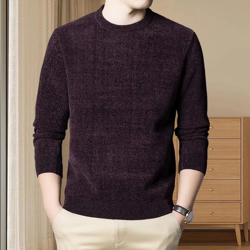 

Lightweight Knitted Cotton Sweater Thick Knitted Men's Sweater for Winter/autumn Casual for Home/office for Autumn/winter
