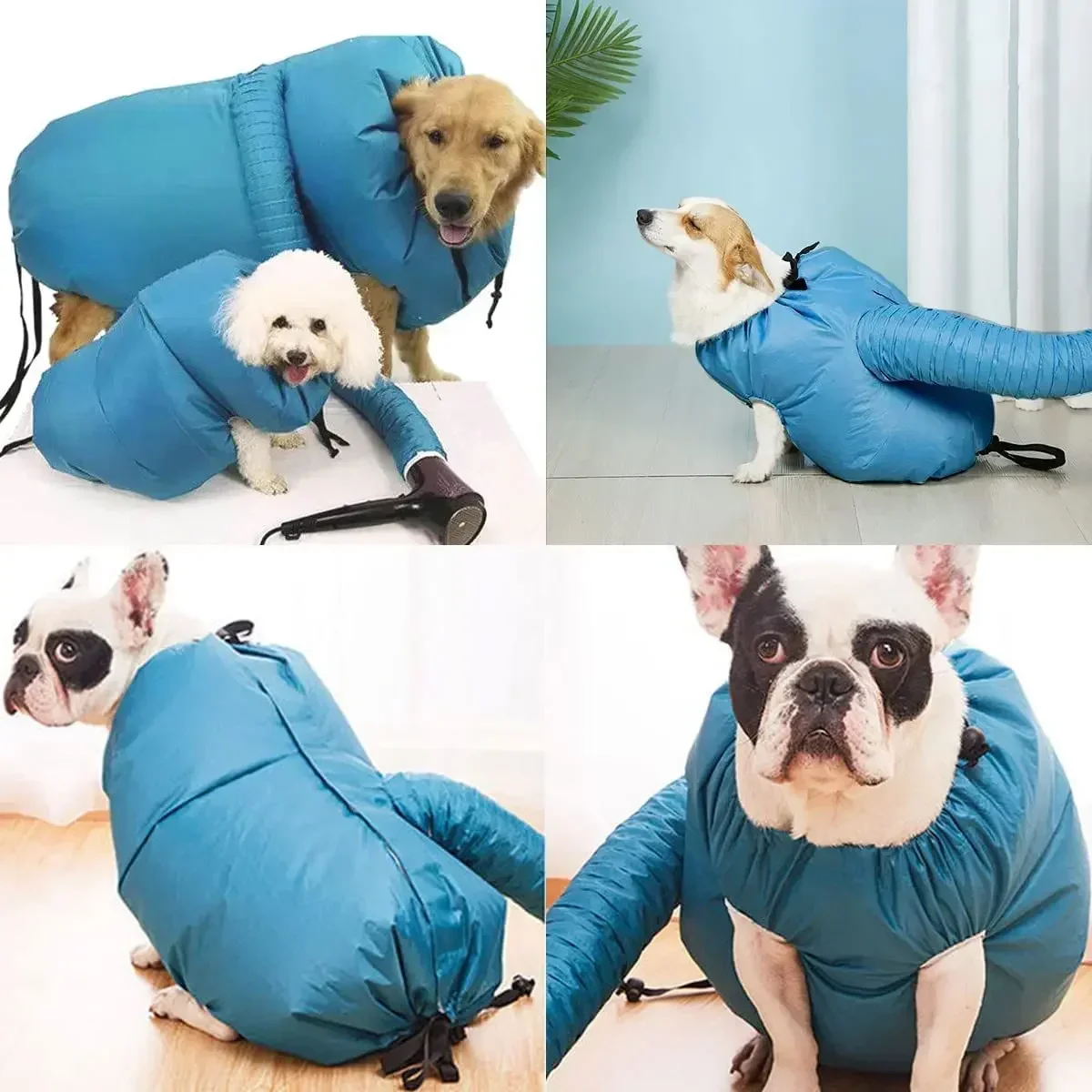 Portable Quick Hair Blowing Pet Dog Hair Dryer Dry Bag Foldable Beauty Bag for Dog Cat Bath Drying