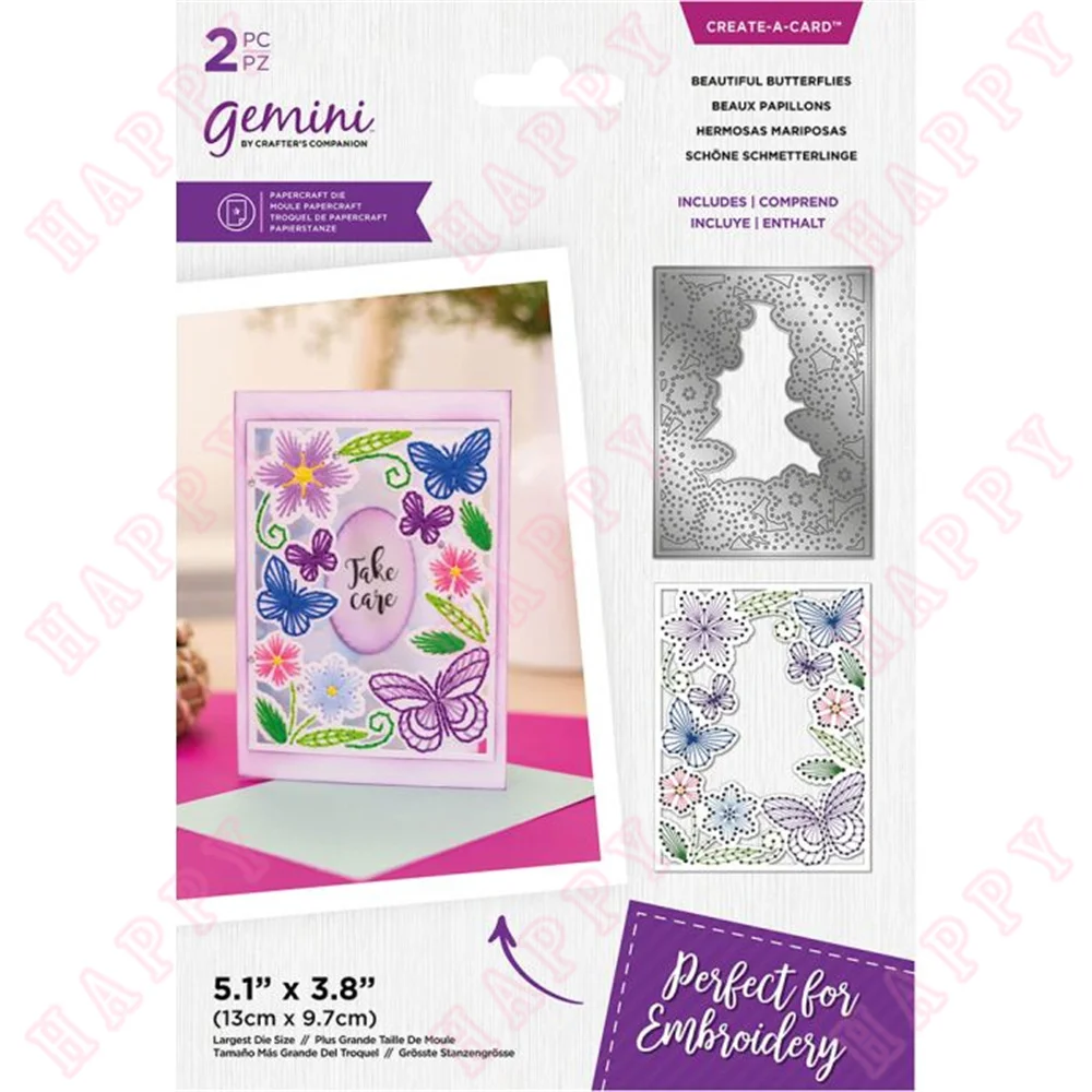 

New Metal Cutting Dies Beautiful Butterflies Decoration For DIY Scrapbooking Diary Album Paper Template Card Embossing Handcraft