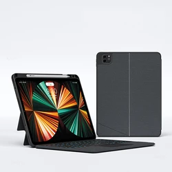 AJIUYU Backlit TouchPad Keyboard Case for iPad 10th 10.9 inch (Hebrew)