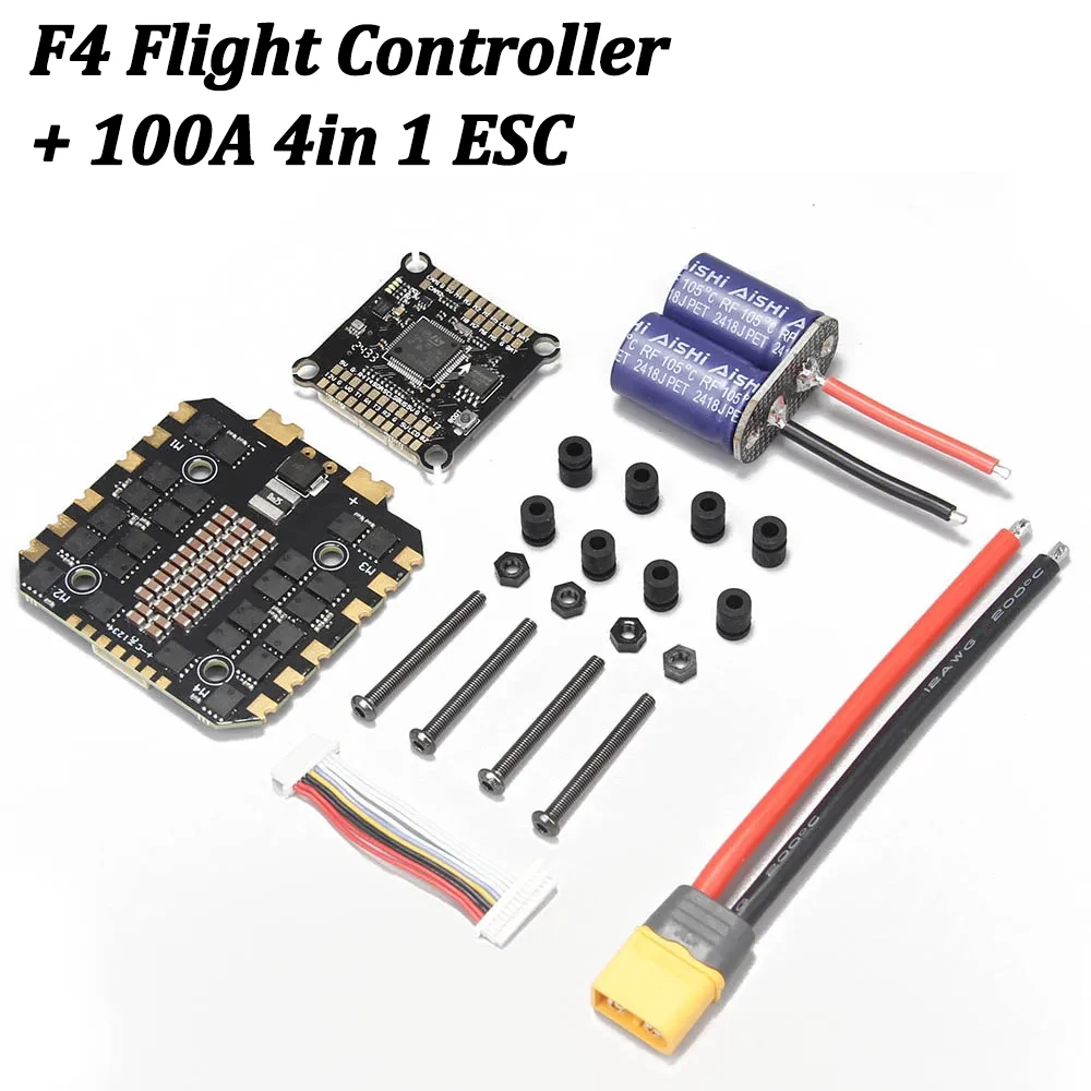 Stack F4 60A/80A/100A F405 FC ESC 4-en-1 pour Drone FPV Freestyle