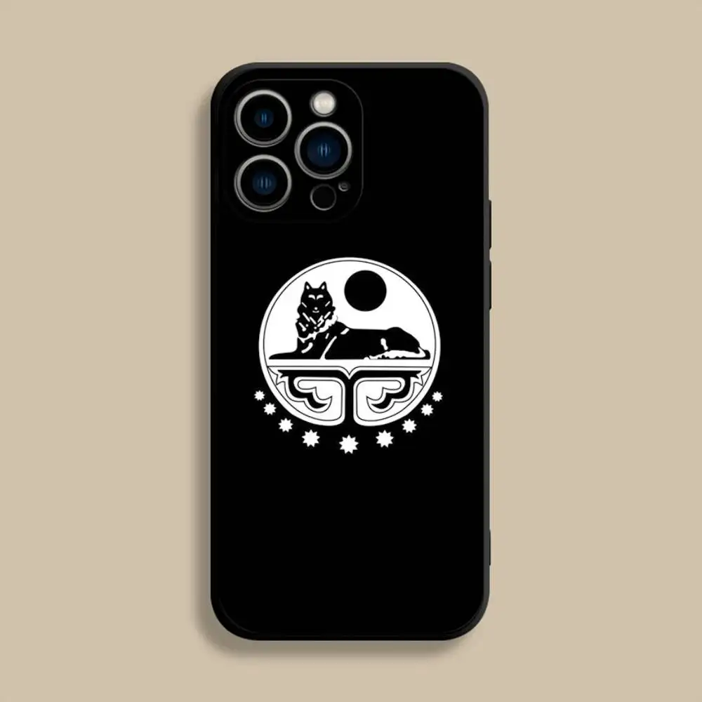 Chechen Coat Of Arms Phone Case For iPhone 17,16,15,14,13,12,Pro,Max,Plus,E,SE4,Air,Mini Black Soft Cover