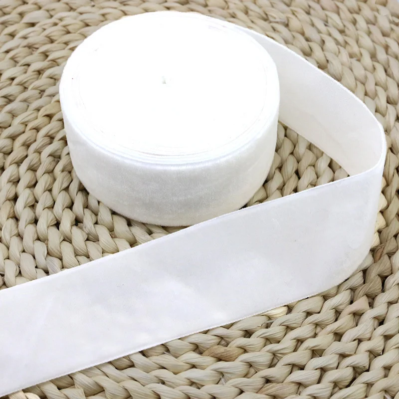 (5 Meters/roll) 40mm Velvet Ribbon Wholesale Gift Wrapping Decoration Christmas Lace Ribbons DIY Holiday Party Decoration