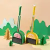 Small Broom With Dustpan Combo Set Fruit Design Broom Little Housekeeping Helper Set House Cleaning Tools For Boys And Girls 1