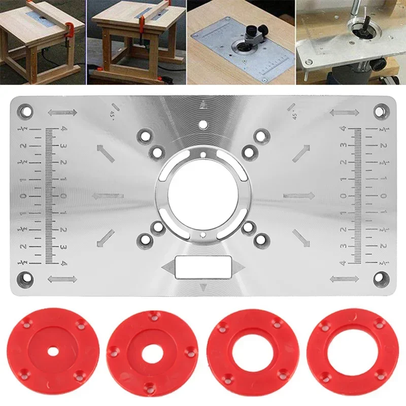 

Multifunctional Router Table Insert Plate Carpentry Hole Opening Machine Engraving Machine Flip Board Woodworking Bench Tools