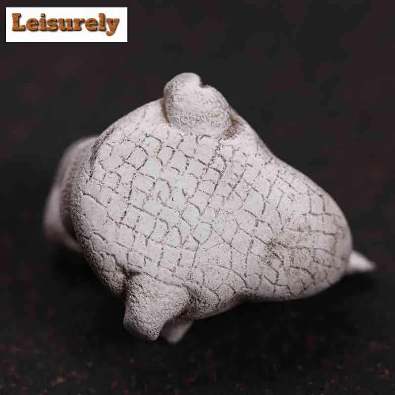 Yixing Zisha Crocodile Financial Big Marco Tea Pet Traditional Flowerpot Landscaping Tea Figurine Play Toys Tea Statue Ornaments