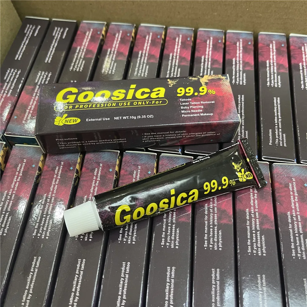 Goosica Tattoo Cream Permanent Makeup Microblading Eyebrow Lips Body Skin 10g tattoo cream