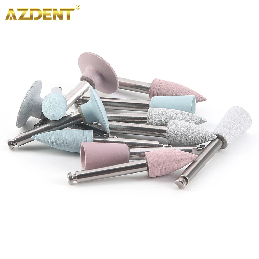 

AZDENT Dental Silicone Polisher 10pcs/pack for Contra Angle Handpiece Porcelain Polishing Composite Teeth Polish Dentistry Tool