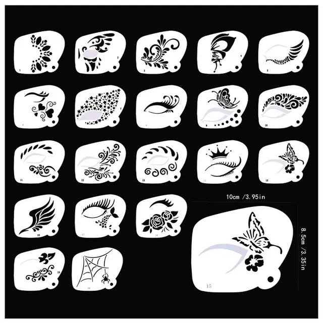 Face Paint Stencils 5