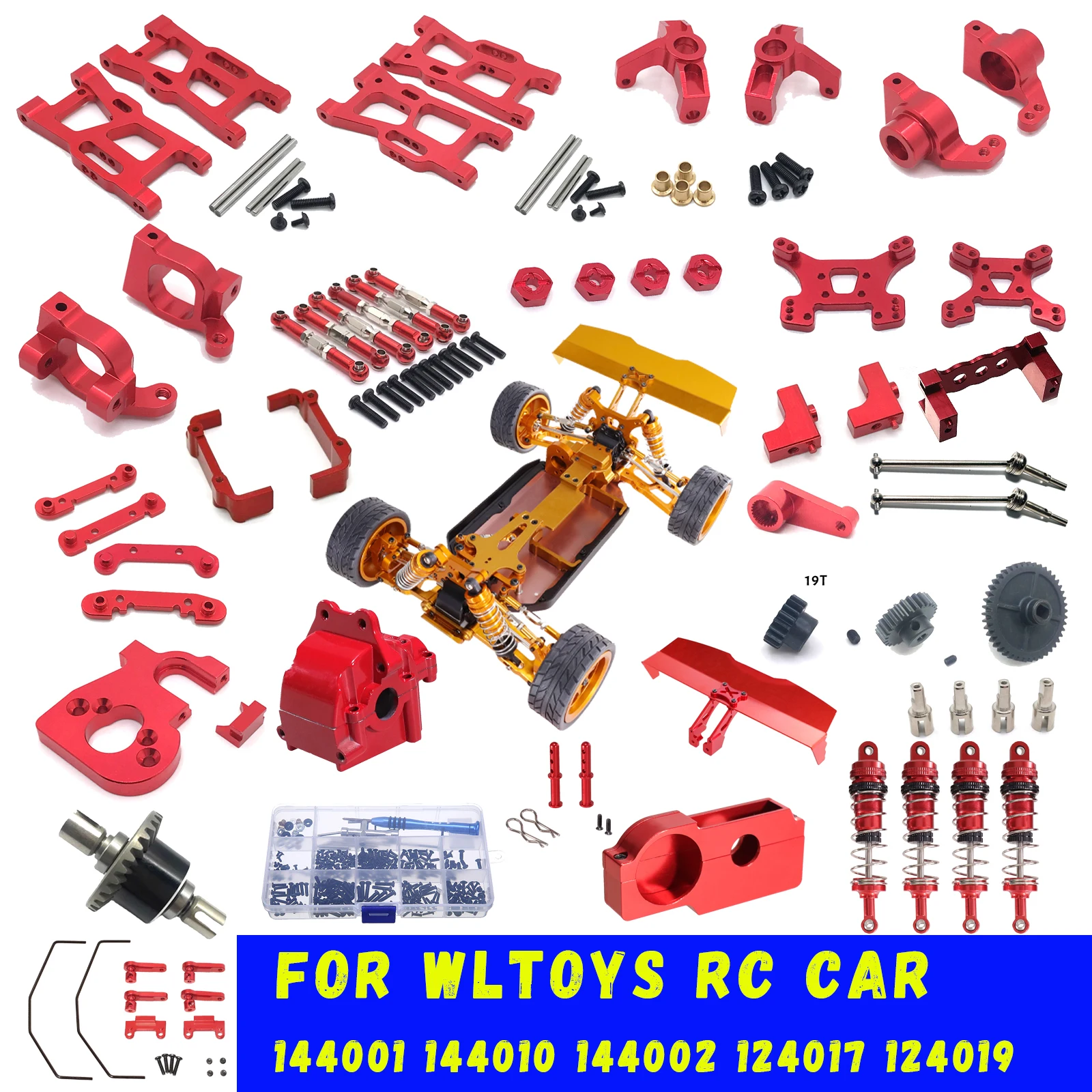 XEBRAD スイングアームステアリングカップショックタワー、WLtoys用