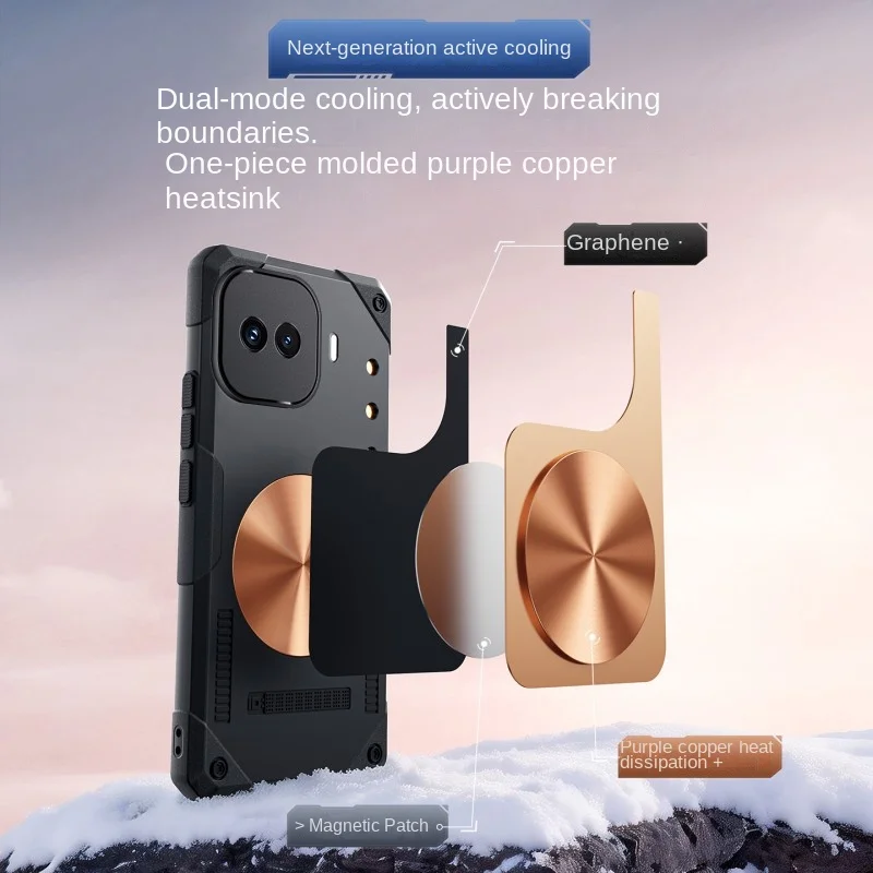 Lightweight Silicone Phone Case with Magnetic Adsorption and Heat Dissipation Design