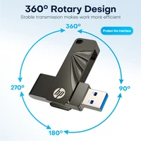 HP USB3.2 Flash Drive 762W Metal Business USB Pendrive 32GB/64GB/128GB/256GB Office Memory Pen Drive 3