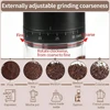 New Portable USB Electric Coffee Bean Grinder 38 Gears External Adjustable 1500mAh Rechargeable Household Mini Coffee Machine 2